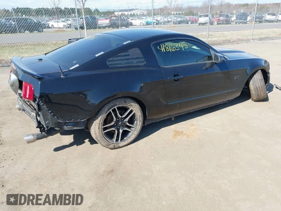 2010 Ford Mustang GT with VIN 1ZVBP8CH1A5152455, listed as a IAAI auction lot 41816345 with 261,275 mi miles and . Bid and sale history available at carsss.com. Image 4.