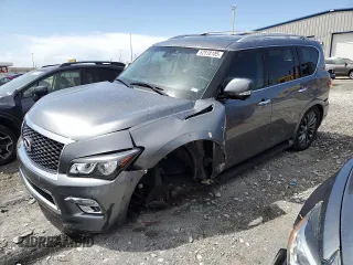 2017 Infiniti QX80 with VIN JN8AZ2NF5H9641286, listed as a Copart auction lot 52518105 with Not provided miles and Salvage title. Bid and sale history available at DreamBid. Image 1.