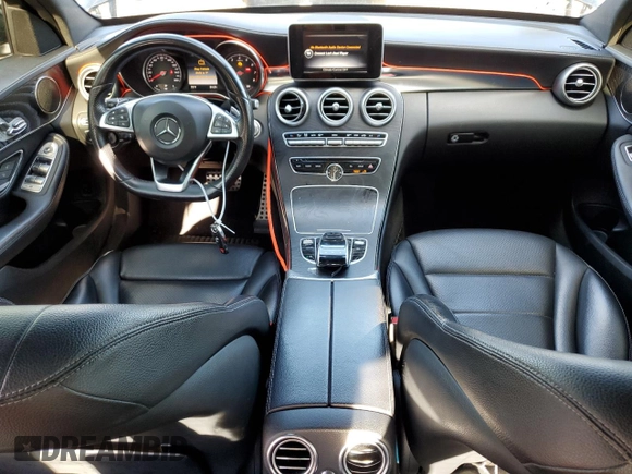 2015 Mercedes-Benz C 300 with VIN 55SWF4JB1FU053332, listed as a Copart auction lot 78577674 with 106,445 mi miles and Salvage Title. Bid and sale history available at carsss.com. Image 8.