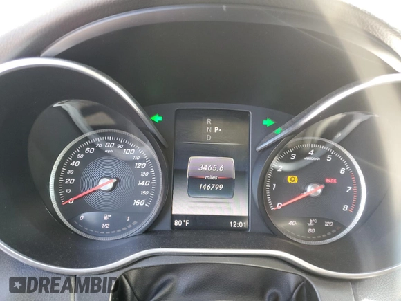2016 Mercedes-Benz C 300 with VIN 55SWF4JB0GU153844, listed as a Copart auction lot 63556555 with 146,799 mi miles and Clean title. Bid and sale history available at DreamBid. Image 9.