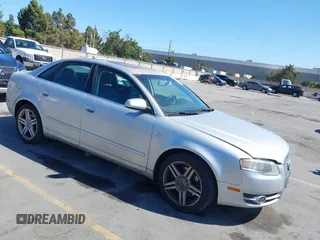 2007 Audi A4 2.0T with VIN WAUAF78E77A056322, listed as a IAAI auction lot 42811201 with 102,246 mi miles and . Bid and sale history available at DreamBid. Image 1.