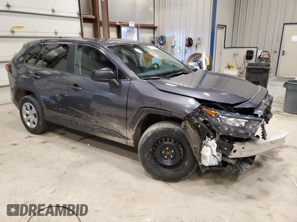 2022 Toyota RAV4 LE with VIN 2T3F1RFV5NW270665, listed as a Copart auction lot 49264755 with 49,108 mi miles and Salvage Title. Bid and sale history available at carsss.com. Image 4.