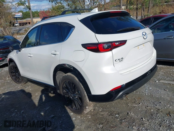 2024 Mazda CX-5 2.5 Carbon Turbo with VIN JM3KFBAY3R0529583, listed as a IAAI auction lot 40916105 with 5,037 mi miles. Bid and sale history available at carsss.com. Image 3.