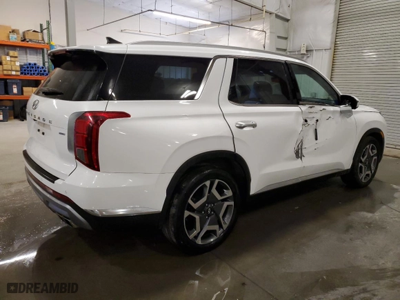 2023 Hyundai Palisade Limited with VIN KM8R5DGE4PU561317, listed as a Copart auction lot 46035625 with 33,737 mi miles and Salvage Title. Bid and sale history available at carsss.com. Image 3.