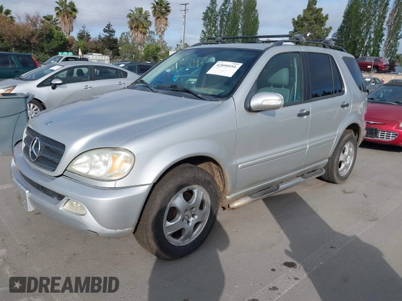 2003 Mercedes-Benz M 350 with VIN 4JGAB57EX3A435535, listed as a IAAI auction lot 42099551 with 205,226 mi miles and . Bid and sale history available at DreamBid. Image 2.