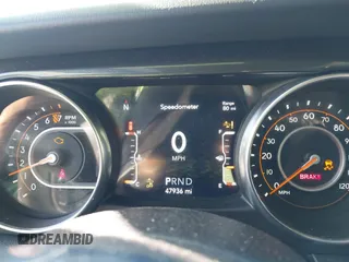 2020 Jeep Wrangler Unlimited Sahara High Altitude with VIN 1C4HJXEG7LW259911, listed as a IAAI auction lot 41786013 with 47,936 mi miles and . Bid and sale history available at DreamBid. Image 7.