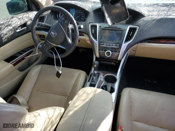 2015 Acura TLX Tech with VIN 19UUB1F50FA021889, listed as a Copart auction lot 47689405 with 162,995 mi miles and Salvage Title. Bid and sale history available at carsss.com. Image 8.