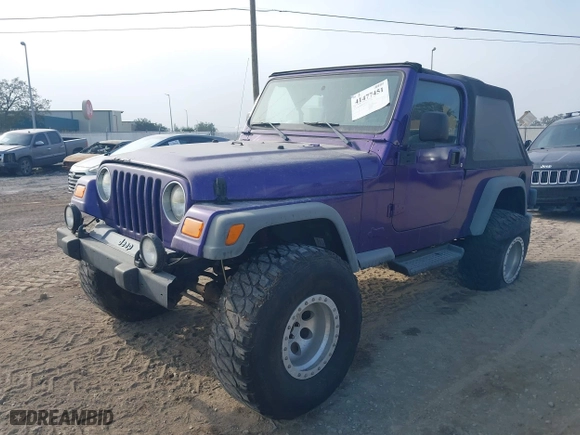 2004 Jeep Wrangler Sport with VIN 1J4FA49S14P782500, listed as a IAAI auction lot 41477451 with 92,263 mi miles. Bid and sale history available at carsss.com. Image 22.
