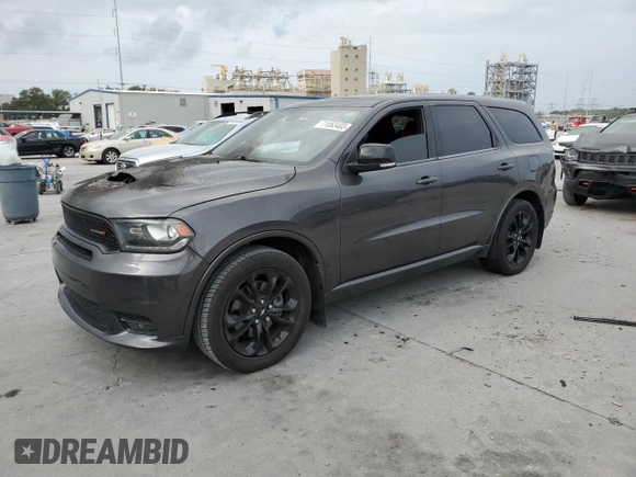 2020 Dodge Durango R/T z VIN 1C4SDHCT8LC393511, wystawiony jako Copart lot #71063403 z przebiegiem Nie podano mil oraz Szkoda całkowita • Salvage title. Historia ofert i sprzedaży dostępna na DreamBid. Obrazek 1.