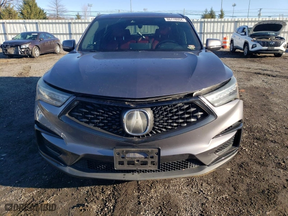 2019 Acura RDX w/A-Spec Pkg with VIN 5J8TC1H67KL006108, listed as a Copart auction lot 86778664 with 0 mi miles and Salvage Title. Bid and sale history available at carsss.com. Image 5.