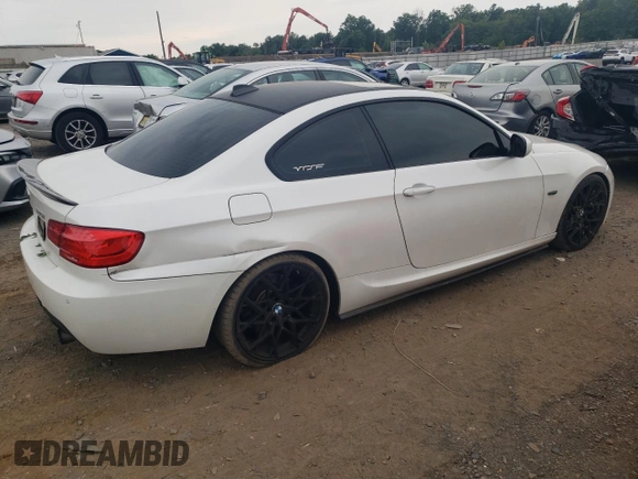 2012 BMW 3 Series 335i with VIN WBAKG7C55CE263335, listed as a Copart auction lot 63704424 with 92,966 mi miles and Salvage Title. Bid and sale history available at carsss.com. Image 3.
