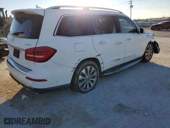 2019 Mercedes-Benz GLS 450 with VIN 4JGDF6EE2KB240595, listed as a Copart auction lot 79947333 with 62,053 mi miles and . Bid and sale history available at DreamBid. Image 3.