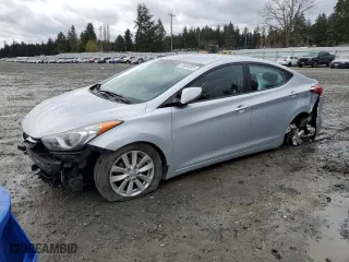 2012 Hyundai Elantra Limited with VIN 5NPDH4AE6CH141027, listed as a Copart auction lot 50680595 with 0 mi miles and Salvage Title. Bid and sale history available at carsss.com. Image 1.