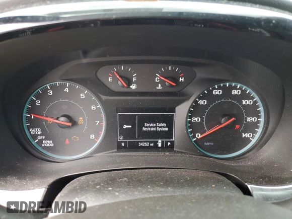 2022 Chevrolet Traverse LS with VIN 1GNEVFKW8NJ190604, listed as a Copart auction lot 78693064 with 34,252 mi miles and Salvage Title. Bid and sale history available at carsss.com. Image 9.