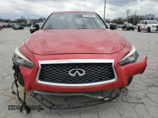 2018 Infiniti Q50 Red Sport 400 with VIN JN1FV7AP5JM460848, listed as a Copart auction lot 49785355 with 88,963 mi miles and Clean Title. Bid and sale history available at carsss.com. Image 5.