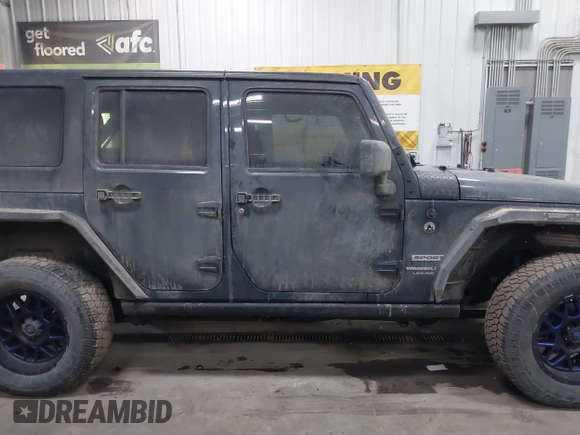 2018 Jeep Wrangler JK Unlimited Sport with VIN 1C4BJWDG0JL867687, listed as a IAAI auction lot 41426838 with 78,116 mi miles. Bid and sale history available at carsss.com. Image 13.
