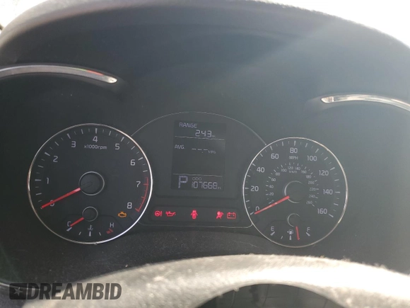 2014 Kia Forte LX with VIN KNAFX4A67E5241741, listed as a Copart auction lot 48578745 with 107,668 mi miles and Clean Title. Bid and sale history available at carsss.com. Image 9.