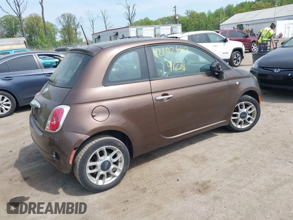 2013 FIAT 500 Pop with VIN 3C3CFFAR0DT513290, listed as a IAAI auction lot 42102648 with 107,573 mi miles and . Bid and sale history available at DreamBid. Image 4.