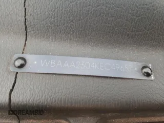 1989 BMW 3 Series 325iS with VIN WBAAA2304KEC49657, listed as a Copart auction lot 87910245 with 0 mi miles and Salvage Title. Bid and sale history available at carsss.com. Image 12.