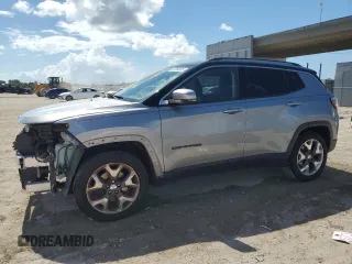 2019 Jeep Compass Limited with VIN 3C4NJCCB5KT769357, listed as a Copart auction lot 60756305 with 102,036 mi miles and Non repairable. Bid and sale history available at DreamBid. Image 1.