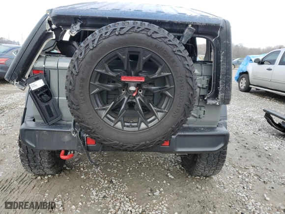 2023 Jeep Wrangler Rubicon with VIN 1C4HJXFG2PW654115, listed as a Copart auction lot 85672984 with 30,794 mi miles and Salvage Title. Bid and sale history available at carsss.com. Image 6.