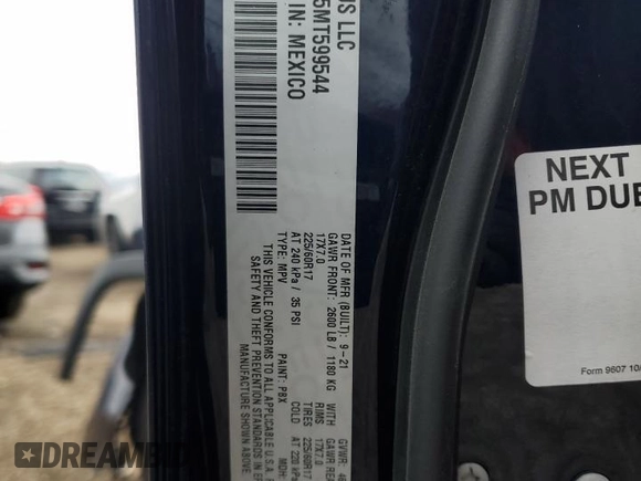 2021 Jeep Compass Altitude z VIN 3C4NJDBB5MT599544, wystawiony jako Copart lot #52992425 z przebiegiem 85 853 mil mil oraz Szkoda całkowita • Salvage title. Historia ofert i sprzedaży dostępna na DreamBid. Obrazek 13.