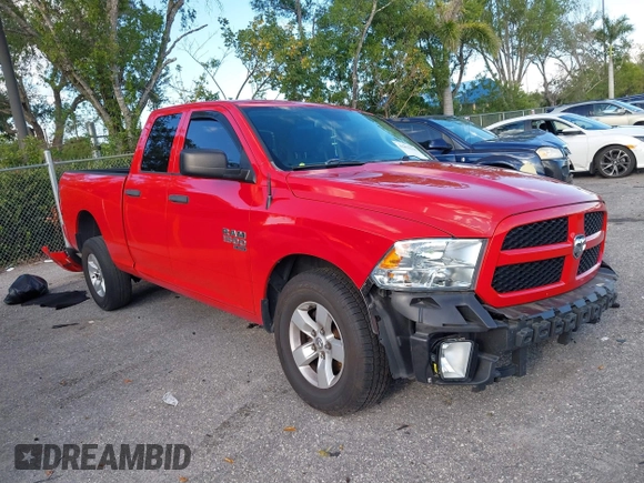 2019 Ram 1500 Classic Express with VIN 1C6RR6FGXKS539714, listed as a IAAI auction lot 41893298 with 52,492 mi miles. Bid and sale history available at carsss.com. Image 1.