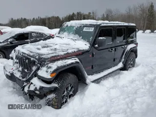 2021 Jeep Wrangler Unlimited Rubicon z VIN 1C4HJXFN2MW790030, wystawiony jako Copart lot #44512875 z przebiegiem 43 775 mil mil oraz Szkoda całkowita • Salvage title. Historia ofert i sprzedaży dostępna na DreamBid. Obrazek 1.