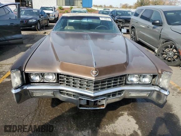 1968 Cadillac Eldorado z VIN H8253350, wystawiony jako Copart lot #77140814 z przebiegiem 89 242 mil mil oraz Czysty tytuł • Clean title. Historia ofert i sprzedaży dostępna na DreamBid. Obrazek 5.