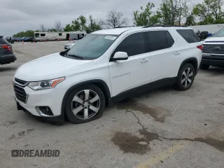 2020 Chevrolet Traverse LT with VIN 1GNEVHKW4LJ107436, listed as a Copart auction lot 53626335 with 132,222 mi miles and Salvage title. Bid and sale history available at DreamBid. Image 1.