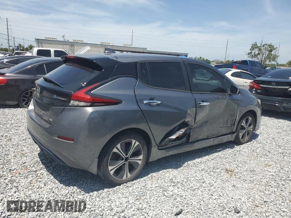 2018 Nissan LEAF S with VIN 1N4AZ1CP2JC301612, listed as a Copart auction lot 52483345 with 99,276 mi miles and Non Repairable. Bid and sale history available at DreamBid. Image 3.