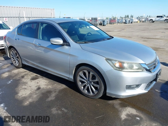 2014 Honda Accord Sport with VIN 1HGCR2F51EA284257, listed as a IAAI auction lot 42185473 with 86,651 mi miles and . Bid and sale history available at DreamBid. Image 1.