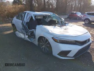 2023 Honda Civic EX-L with VIN 19XFL1H70PE007072, listed as a IAAI auction lot 41614305 with 5 mi miles and . Bid and sale history available at DreamBid. Image 1.