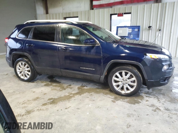 2015 Jeep Cherokee Limited with VIN 1C4PJLDSXFW711302, listed as a Copart auction lot 51950425 with 51,623 mi miles and Salvage Title. Bid and sale history available at DreamBid. Image 4.