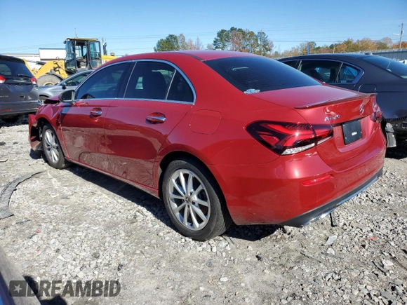 2022 Mercedes-Benz A 220 with VIN W1K3G4FB9NJ341090, listed as a Copart auction lot 82666884 with 31,696 mi miles and Salvage Title. Bid and sale history available at DreamBid. Image 2.