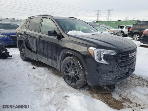 2024 GMC Terrain SLE with VIN 3GKALMEG1RL278807, listed as a Copart auction lot 45244235 with 18,328 mi miles and Salvage Title. Bid and sale history available at carsss.com. Image 4.
