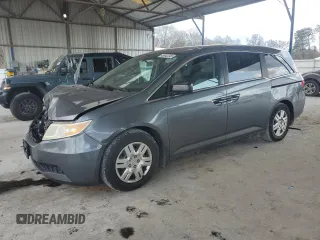 2012 Honda Odyssey LX with VIN 5FNRL5H27CB114813, listed as a Copart auction lot 48942345 with 204,061 mi miles and Salvage Title. Bid and sale history available at carsss.com. Image 1.