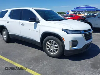 2023 Chevrolet Traverse LS with VIN 1GNERFKW6PJ292944, listed as a IAAI auction lot 41858992 with 27,302 mi miles. Bid and sale history available at carsss.com. Image 1.