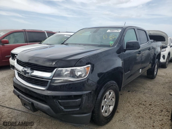 2020 Chevrolet Colorado 2WD Work Truck with VIN 1GCGSBEN9L1153533, listed as a Copart auction lot 76003734 with 145,946 mi miles and Non Repairable. Bid and sale history available at carsss.com. Image 1.