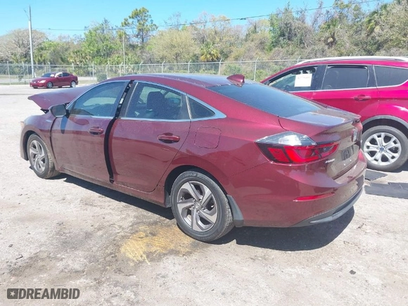 2019 Honda Insight EX with VIN 19XZE4F50KE033237, listed as a IAAI auction lot 41776272 with 80,780 mi miles. Bid and sale history available at carsss.com. Image 3.