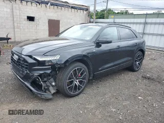 2019 Audi Q8 Prestige z VIN WA1FVBF10KD036672, wystawiony jako Copart lot #64191255 z przebiegiem 96 705 mil mil oraz Szkoda całkowita • Salvage title. Historia ofert i sprzedaży dostępna na DreamBid. Obrazek 1.