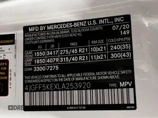 2020 Mercedes-Benz GLS 450 z VIN 4JGFF5KEXLA253920, wystawiony jako Copart lot #60090855 z przebiegiem 82 329 mil mil oraz Czysty tytuł • Clean title. Historia ofert i sprzedaży dostępna na DreamBid. Obrazek 10.