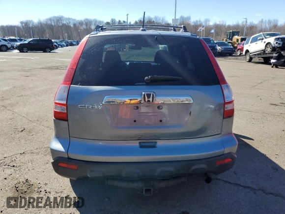 2008 Honda CR-V EX-L with VIN JHLRE48778C048951, listed as a Copart auction lot 47392615 with 187,691 mi miles and Salvage Title. Bid and sale history available at carsss.com. Image 6.
