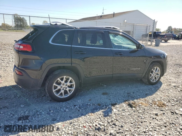 2018 Jeep Cherokee Latitude Plus with VIN 1C4PJLLXXJD557028, listed as a Copart auction lot 76671214 with 105,459 mi miles and Salvage Title. Bid and sale history available at carsss.com. Image 3.