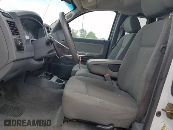 2005 Dodge Dakota SLT with VIN 1D7HE42N75S290422, listed as a Copart auction lot 59613155 with 132,450 mi miles and Salvage title. Bid and sale history available at DreamBid. Image 7.