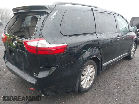2015 Toyota Sienna Ltd with VIN 5TDDK3DC9FS124680, listed as a IAAI auction lot 41064112 with 46,876 mi miles. Bid and sale history available at carsss.com. Image 4.