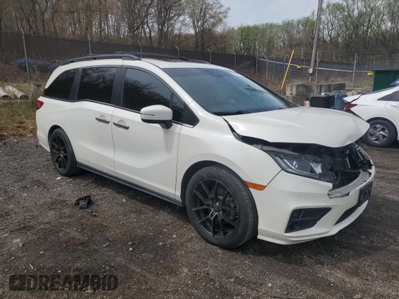 2018 Honda Odyssey EX-L with VIN 5FNRL6H79JB096121, listed as a Copart auction lot 51909765 with 157,150 mi miles and Salvage Title. Bid and sale history available at carsss.com. Image 4.