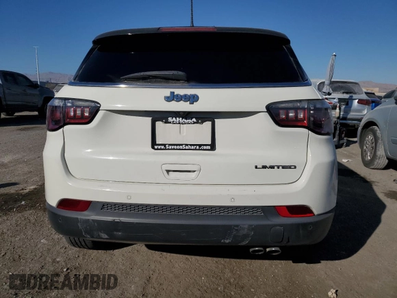 2021 Jeep Compass Limited with VIN 3C4NJCCB5MT545637, listed as a Copart auction lot 43044455 with 108,378 mi miles and Salvage title. Bid and sale history available at DreamBid. Image 6.