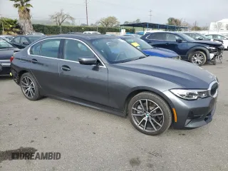 2021 BMW 3 Series 330i with VIN 3MW5R1J08M8B53217, listed as a Copart auction lot 48340395 with 14,571 mi miles and Salvage Title. Bid and sale history available at carsss.com. Image 4.