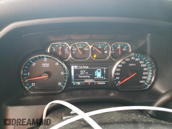 2016 Chevrolet Silverado 1500 LT with VIN 1GCVKREC3GZ134370, listed as a Copart auction lot 55027635 with 222,093 mi miles and Salvage Title. Bid and sale history available at DreamBid. Image 9.